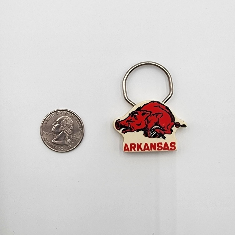 Vintage Lot Of 3 Arkansas Razorbacks Football Keychains‎ 1 Springdale Bulldogs - Picture 2 of 9